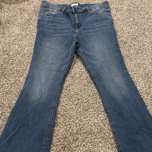 Maurices size 14 & 14 long Women's blue Jeans. 2 pairs - Picture 2 of 12